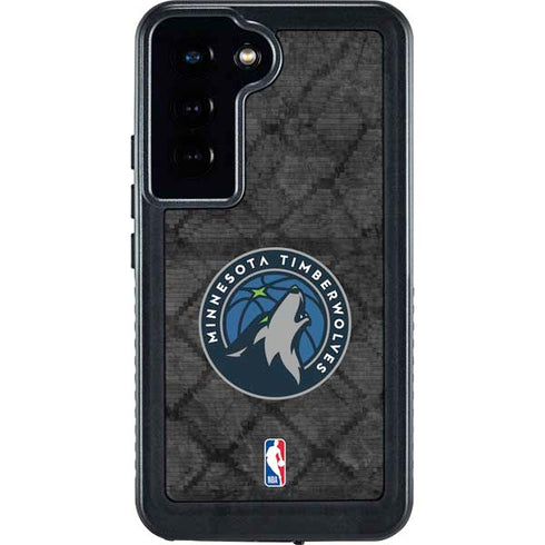 NBA Minnesota Timberwolves Dark Rust Galaxy S24 Waterproof Case
